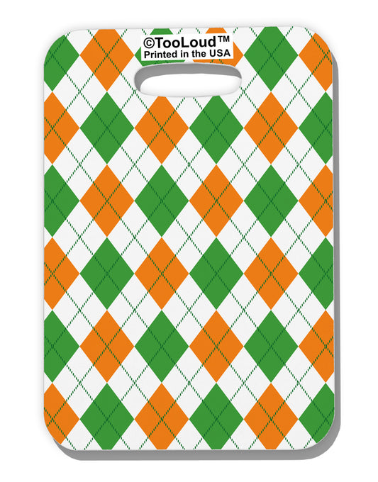 Irish Colors Argyle Pattern Luggage Tag Single Side All Over Print-Luggage Tag-TooLoud-White-One Size-Davson Sales