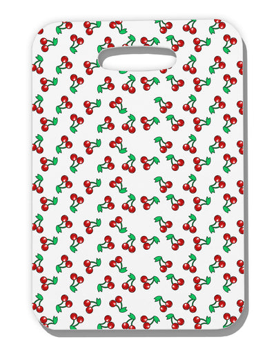 Cherries Everywhere Luggage Tag Single Side by TooLoud-Luggage Tag-TooLoud-White-One Size-Davson Sales