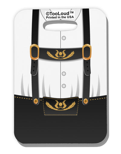 Lederhosen Costume Black Luggage Tag Single Side All Over Print-Luggage Tag-TooLoud-White-One Size-Davson Sales