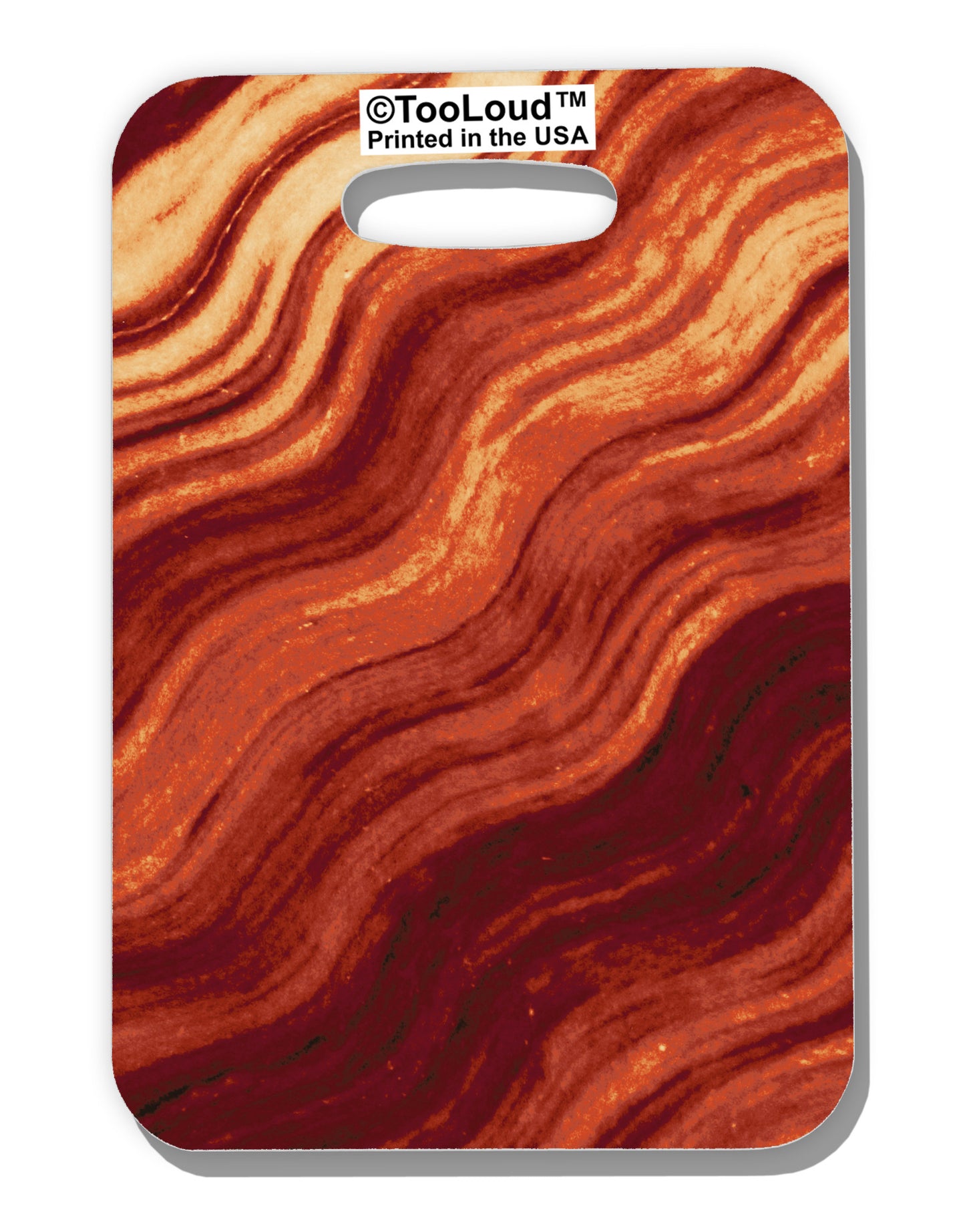 Bacon Bacon Bacon Luggage Tag Single Side All Over Print by-Luggage Tag-TooLoud-White-One Size-Davson Sales