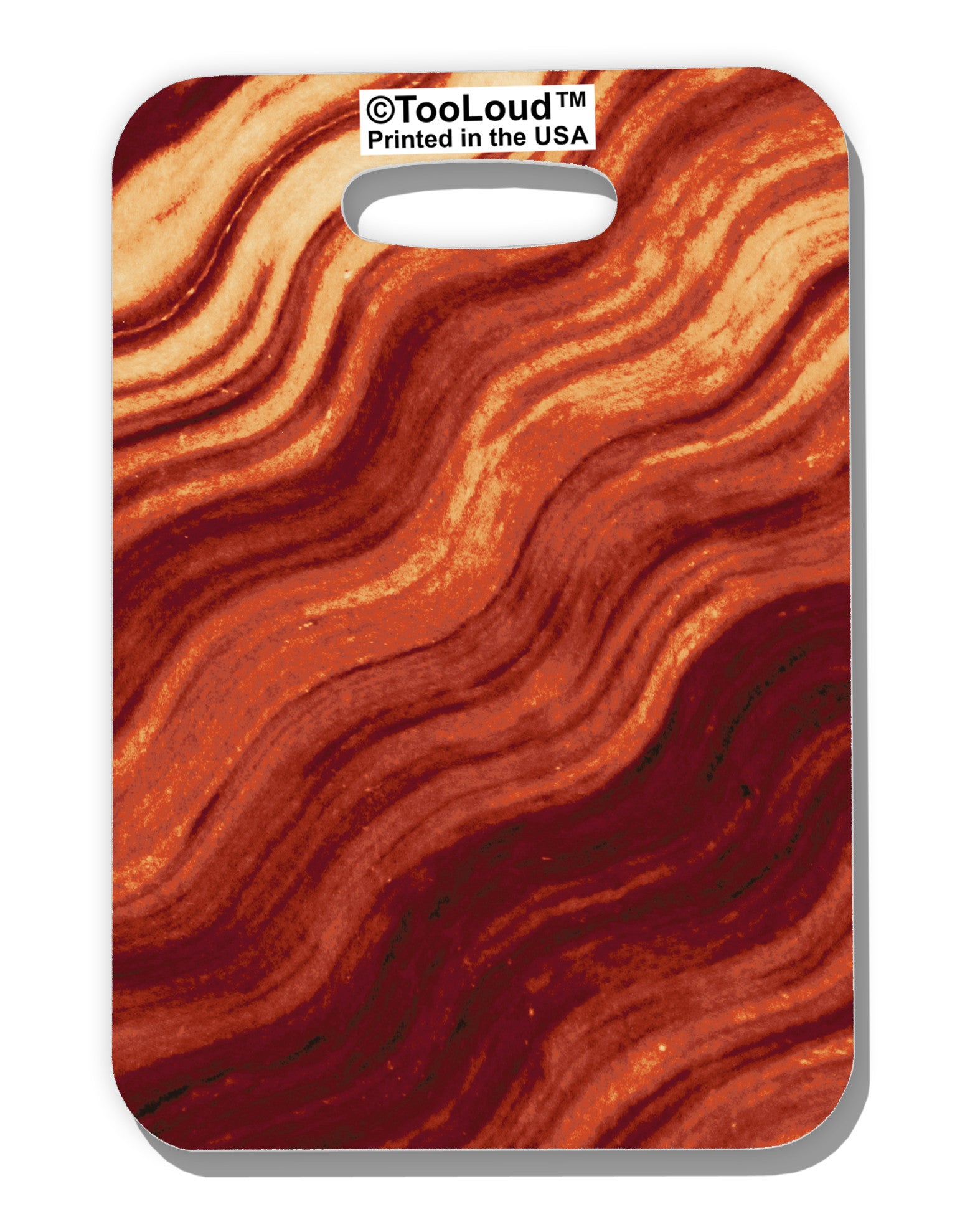 Bacon Bacon Bacon Luggage Tag Single Side All Over Print by-Luggage Tag-TooLoud-White-One Size-Davson Sales