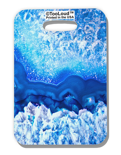 Blue Agate Geode Print Luggage Tag Single Side All Over Print-Luggage Tag-TooLoud-White-One Size-Davson Sales