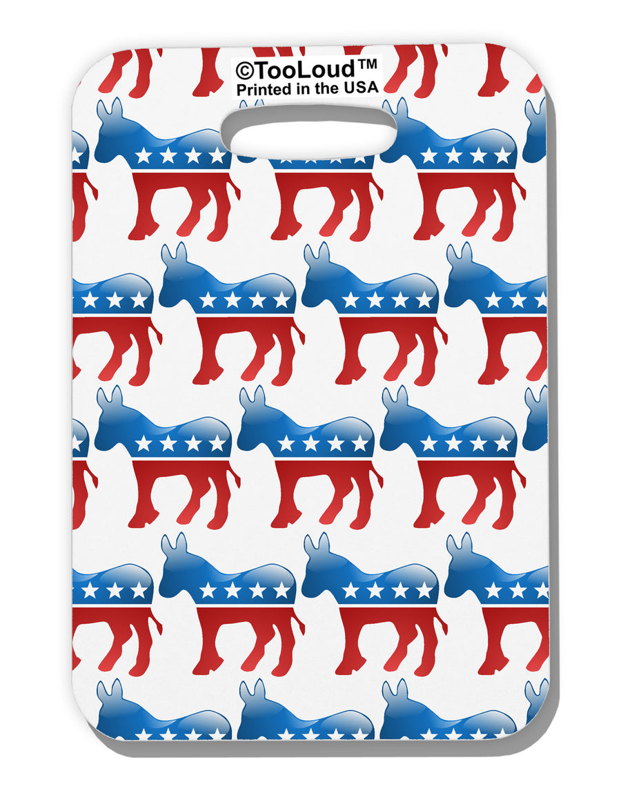 Democratic Symbol All Over Luggage Tag Dual Sided All Over Print-Luggage Tag-TooLoud-White-One Size-Davson Sales