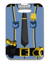 Police Blue-Gold AOP Luggage Tag Single Side All Over Print-Luggage Tag-TooLoud-White-One Size-Davson Sales