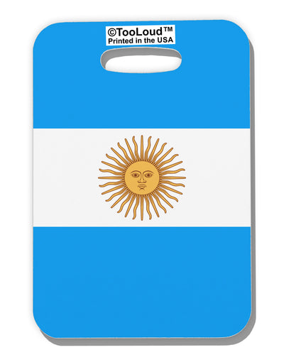 Argentina Flag AOP Luggage Tag Dual Sided All Over Print-Luggage Tag-TooLoud-White-One Size-Davson Sales