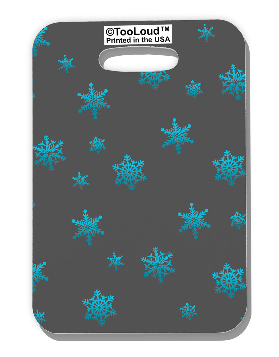 Snowflakes AOP Luggage Tag Dual Sided All Over Print-Luggage Tag-TooLoud-White-One Size-Davson Sales