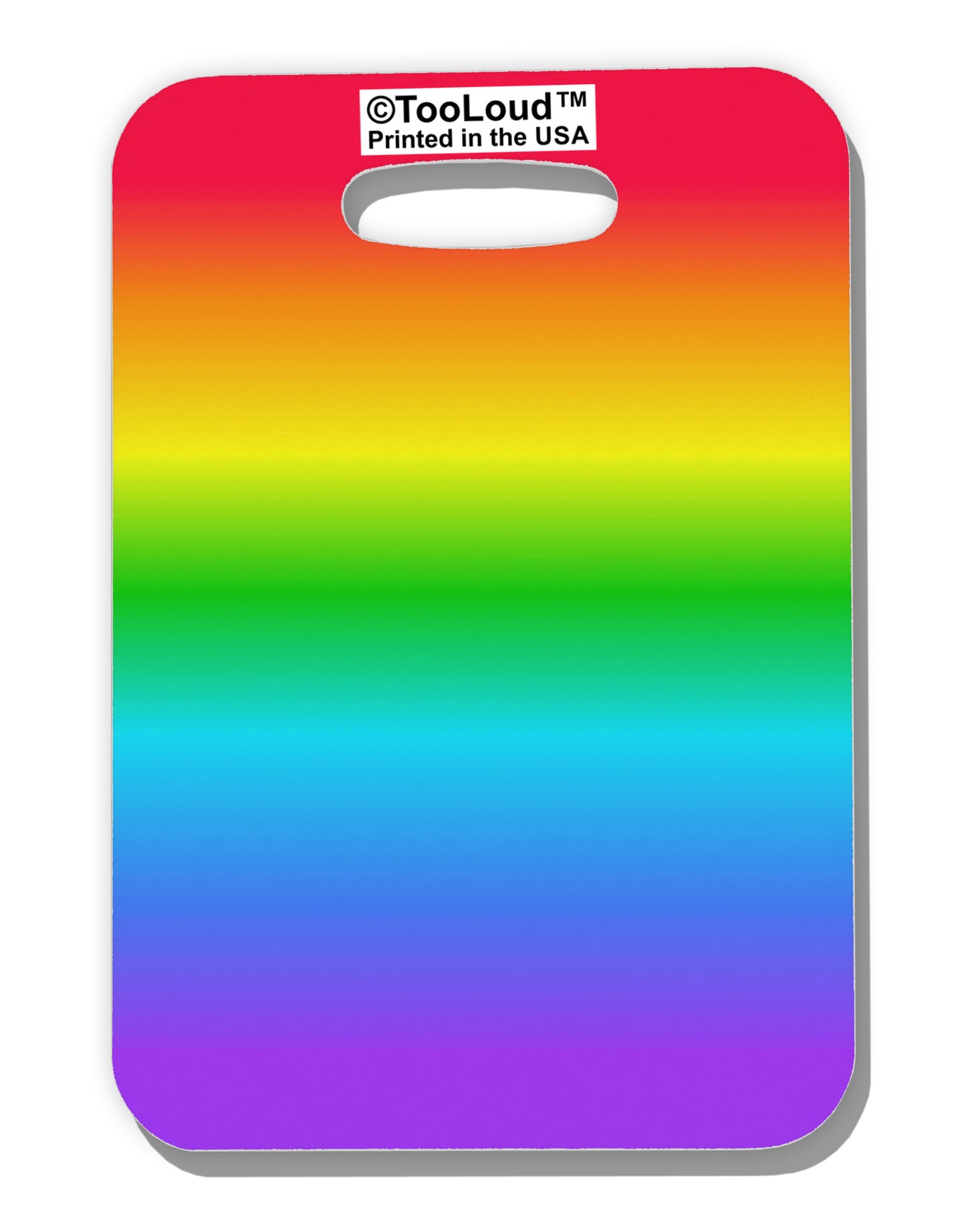 Horizontal Rainbow Gradient Luggage Tag Dual Sided All Over Print by-Luggage Tag-TooLoud-White-One Size-Davson Sales