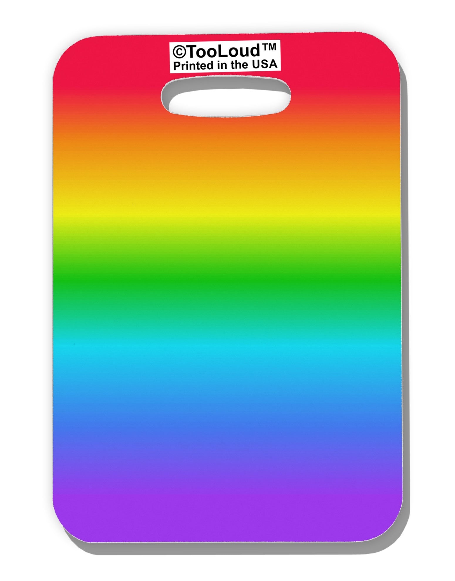 Horizontal Rainbow Gradient Luggage Tag Dual Sided All Over Print by-Luggage Tag-TooLoud-White-One Size-Davson Sales