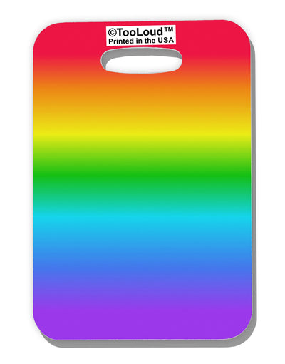 Horizontal Rainbow Gradient Luggage Tag Dual Sided All Over Print by-Luggage Tag-TooLoud-White-One Size-Davson Sales