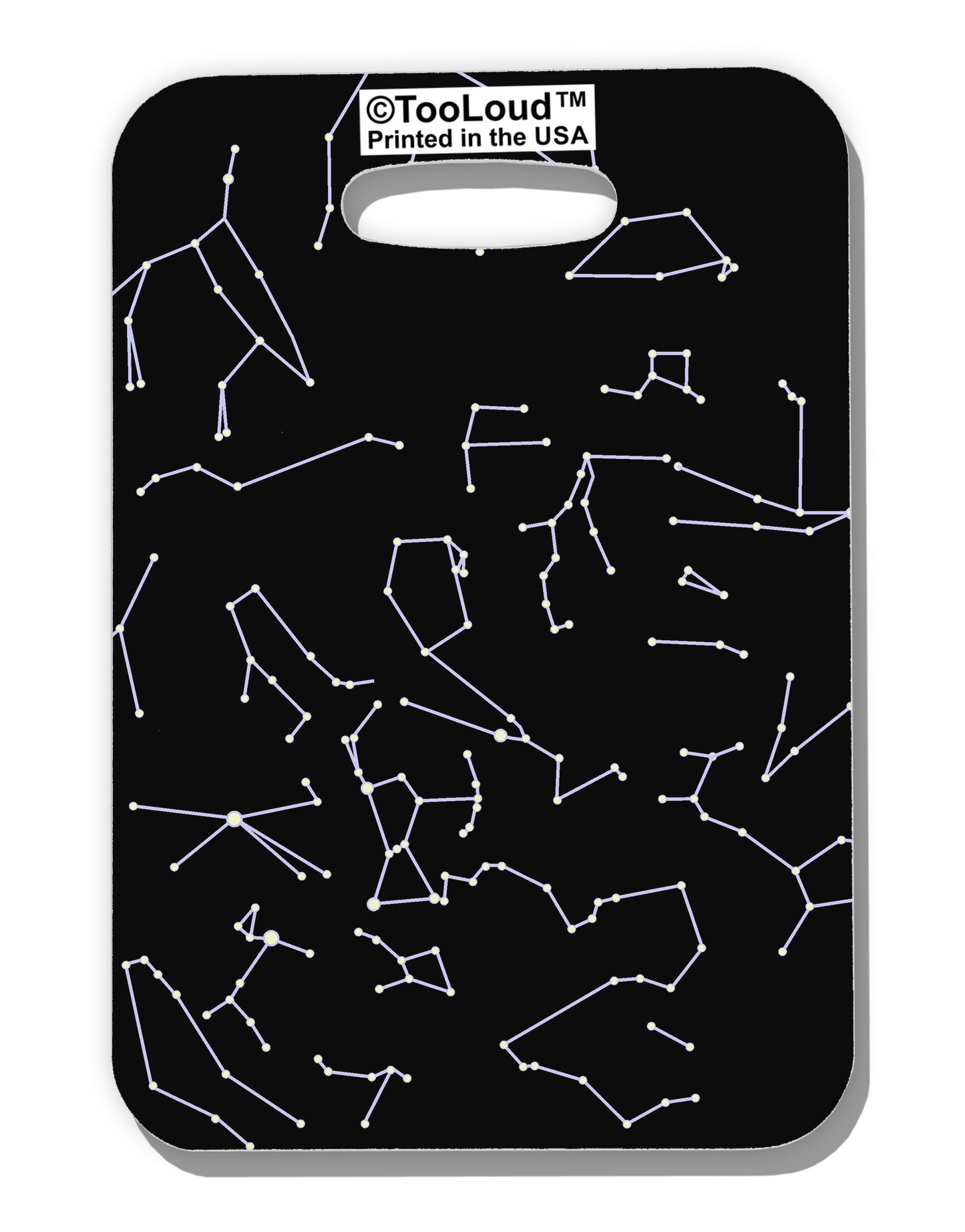 Constellations Black All Over Luggage Tag Single Side All Over Print-Luggage Tag-TooLoud-White-One Size-Davson Sales
