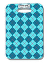 Blue Argyle AOP Luggage Tag Dual Sided All Over Print by TooLoud-Luggage Tag-TooLoud-White-One Size-Davson Sales