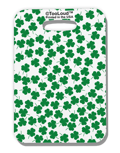 Find the 4 Leaf Clover Shamrocks Luggage Tag Single Side All Over Print-Luggage Tag-TooLoud-White-One Size-Davson Sales