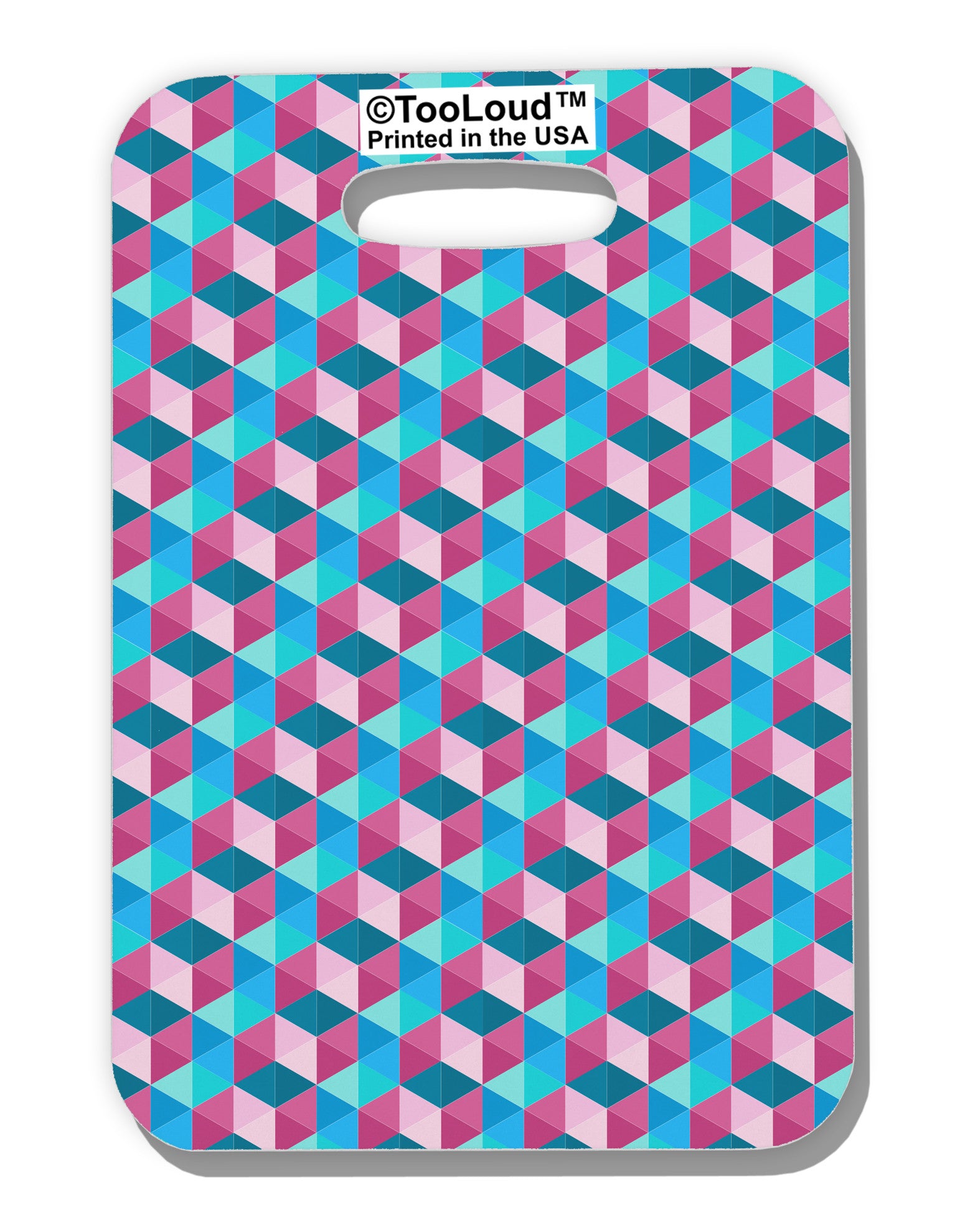 Crystalized Mosaic AOP Luggage Tag Single Side All Over Print-Luggage Tag-TooLoud-White-One Size-Davson Sales