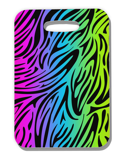 Rainbow Zebra Print Luggage Tag Single Side All Over Print-Luggage Tag-TooLoud-White-One Size-Davson Sales