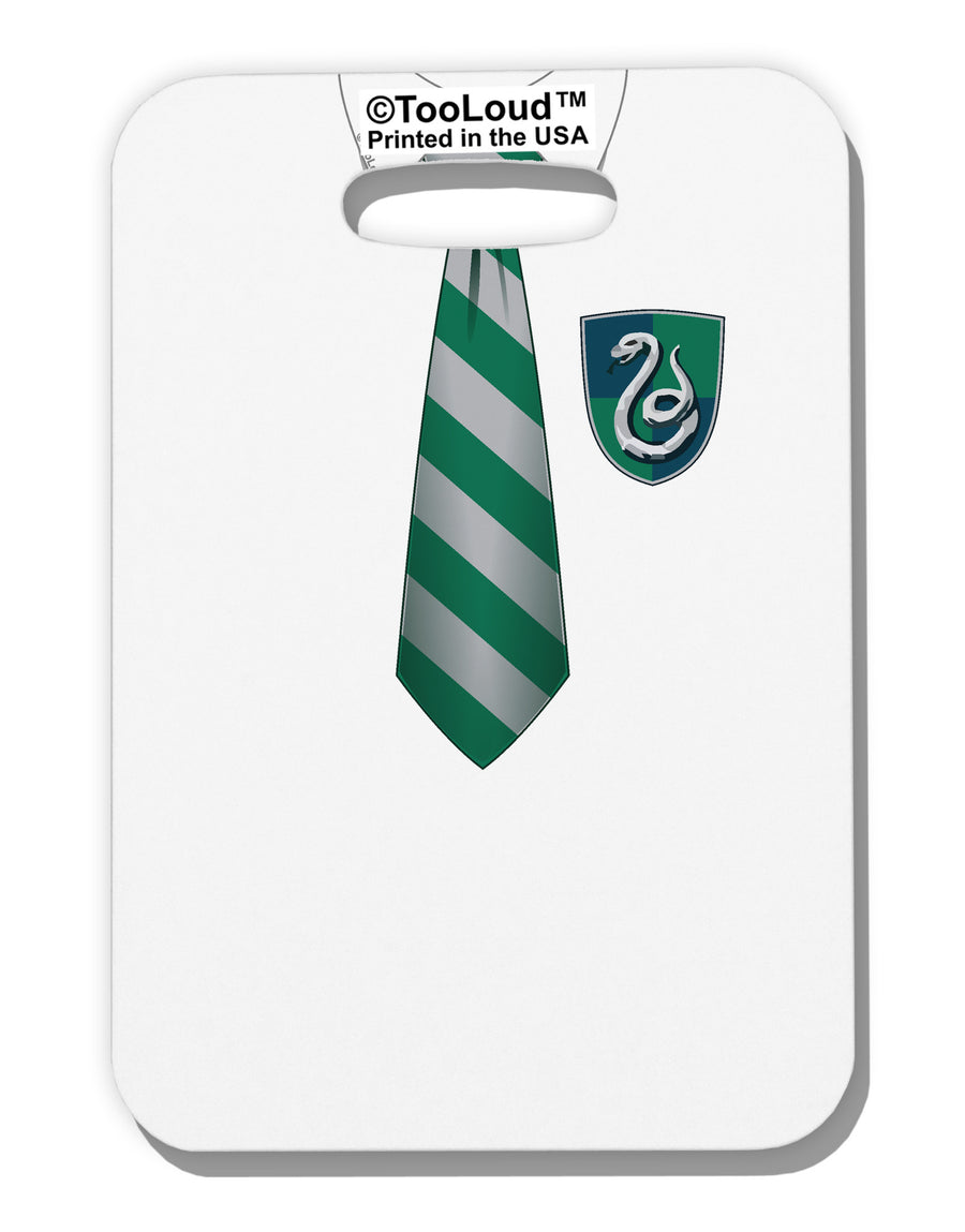 TooLoud Wizard Uniform Green and Silver Luggage Tag Dual Sided All Over Print-Luggage Tag-TooLoud-White-One Size-Davson Sales