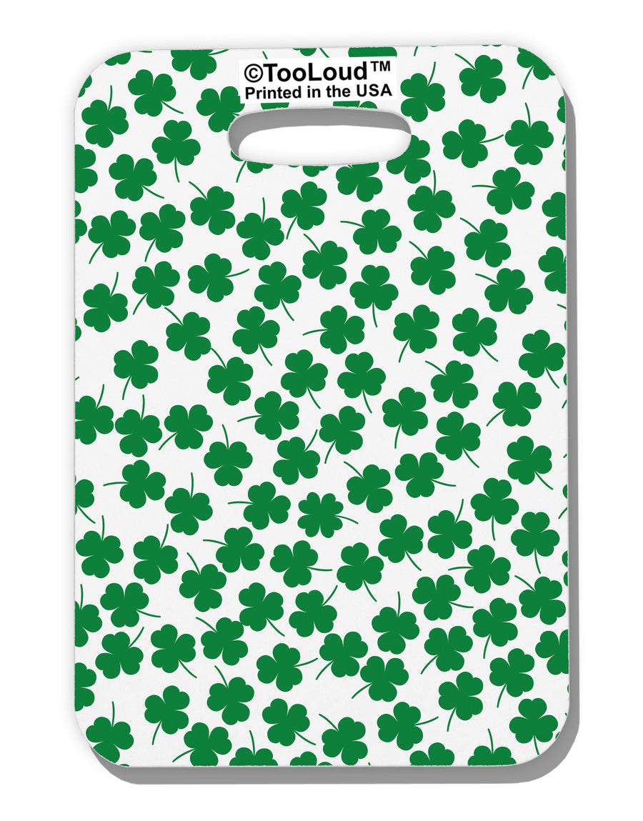 Find the 4 Leaf Clover Shamrocks Luggage Tag Dual Sided All Over Print-Luggage Tag-TooLoud-White-One Size-Davson Sales