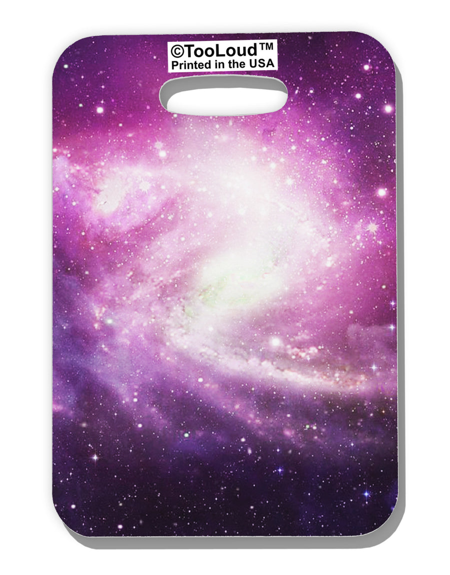 Purple Galaxy AOP Luggage Tag Dual Sided All Over Print-Luggage Tag-TooLoud-White-One Size-Davson Sales