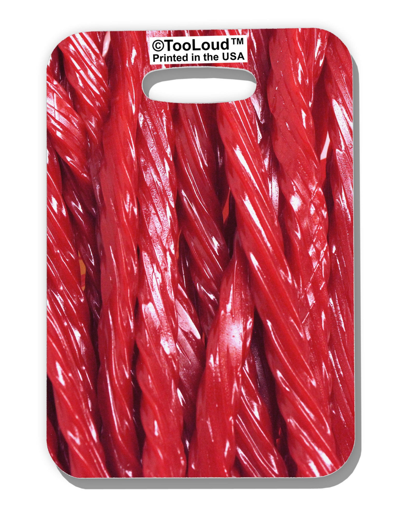 Red Rope Candy All Over Luggage Tag Single Side All Over Print-Luggage Tag-TooLoud-White-One Size-Davson Sales