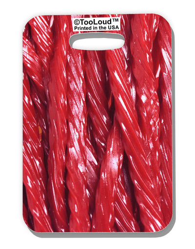 Red Rope Candy All Over Luggage Tag Single Side All Over Print-Luggage Tag-TooLoud-White-One Size-Davson Sales