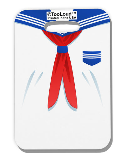 School Uniform Costume - White Luggage Tag Dual Sided All Over Print-Luggage Tag-TooLoud-White-One Size-Davson Sales