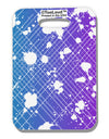 Splatter AOP - Blue Purple Luggage Tag Single Side All Over Print-Luggage Tag-TooLoud-White-One Size-Davson Sales