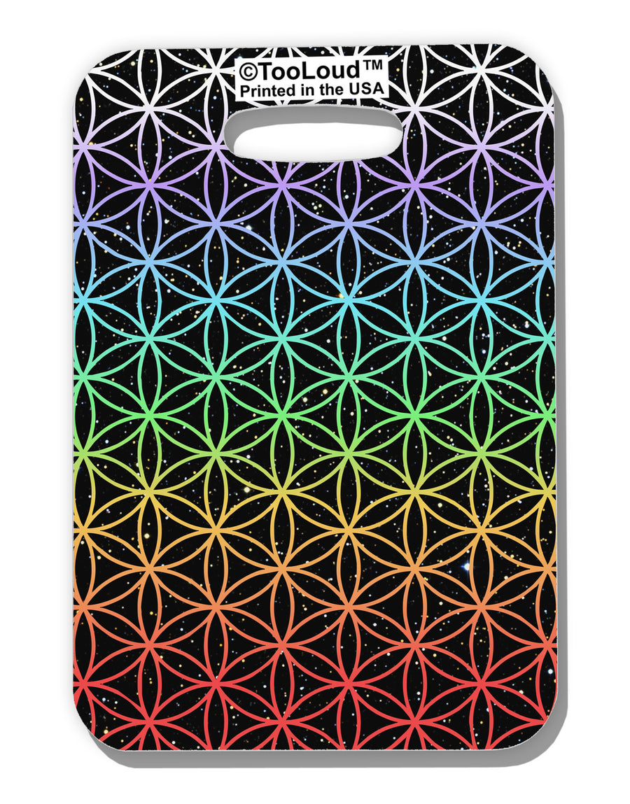 Chakra Colors Flower of Life Luggage Tag Dual Sided All Over Print-Luggage Tag-TooLoud-White-One Size-Davson Sales