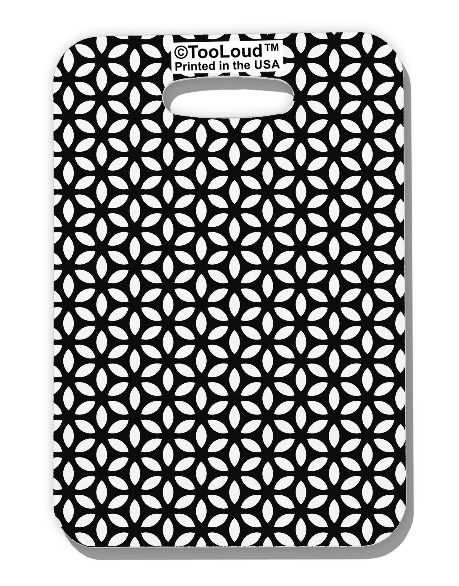 Tetra Circle Tesseract Luggage Tag Single Side All Over Print-Luggage Tag-TooLoud-White-One Size-Davson Sales