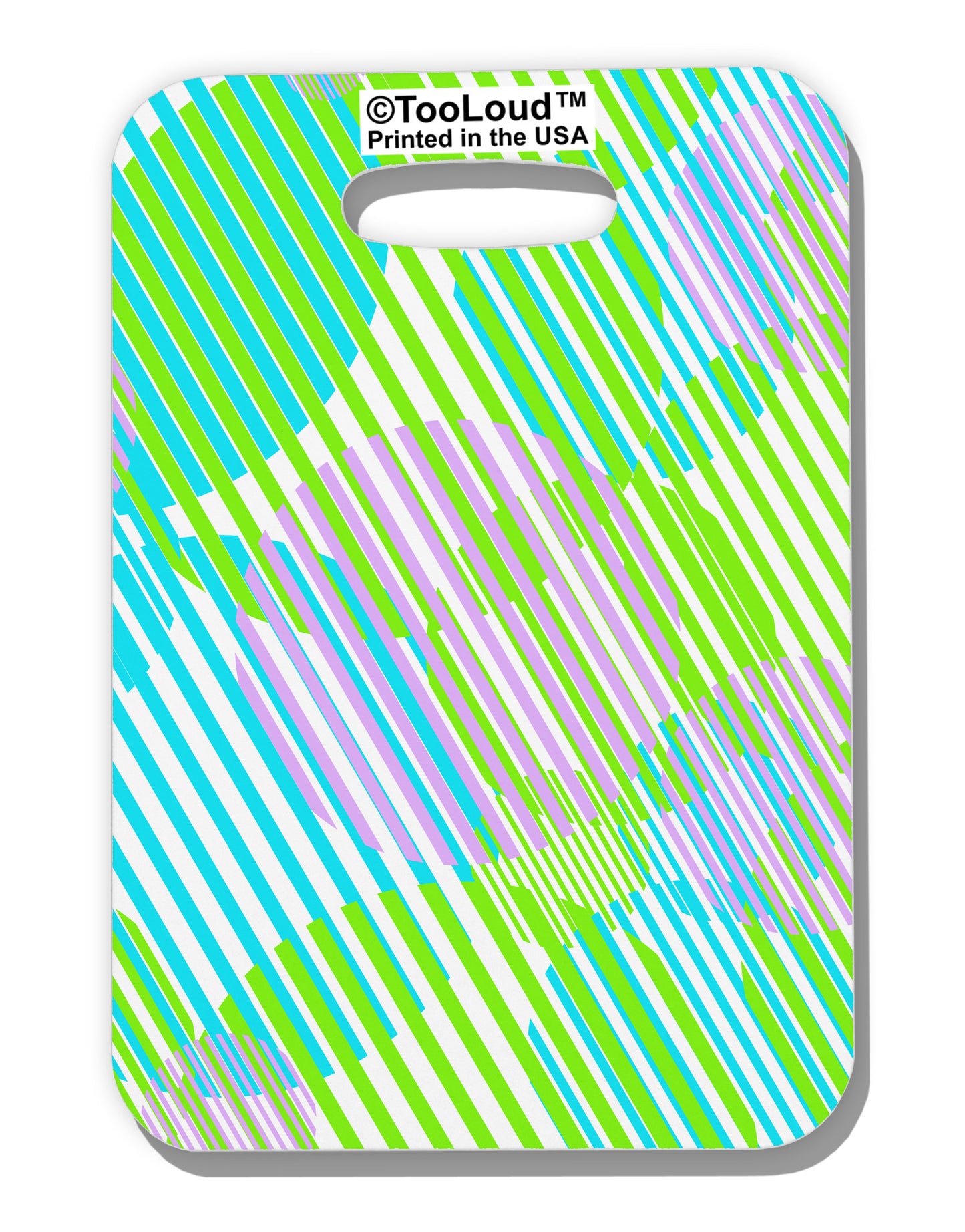 Geometric Circles Pattern AOP Luggage Tag Single Side All Over Print by TooLoud-Luggage Tag-TooLoud-White-One Size-Davson Sales