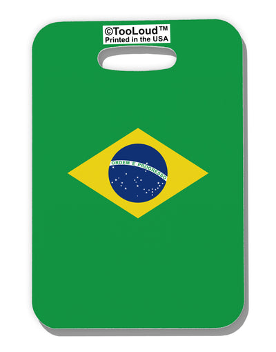 Brazil Flag AOP Luggage Tag Single Side All Over Print-Luggage Tag-TooLoud-White-One Size-Davson Sales