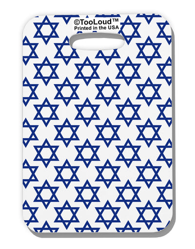 Stars of David Jewish Luggage Tag Dual Sided All Over Print by TooLoud-Luggage Tag-TooLoud-White-One Size-Davson Sales