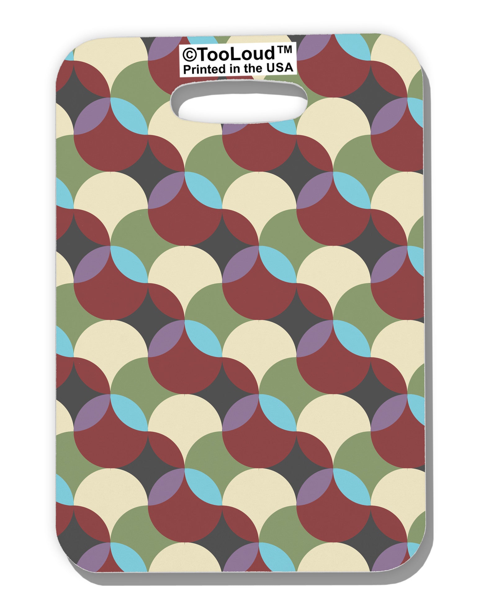 Geometric Abstract AOP Luggage Tag Single Side All Over Print by TooLoud-Luggage Tag-TooLoud-White-One Size-Davson Sales