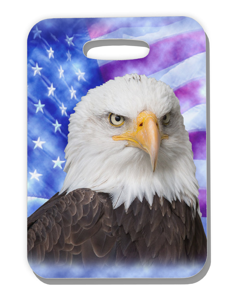 All American Eagle All Over Luggage Tag Dual Sided All Over Print by TooLoud-Luggage Tag-TooLoud-White-One Size-Davson Sales