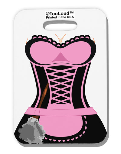 French Maid Pink AOP Luggage Tag Dual Sided All Over Print-Luggage Tag-TooLoud-White-One Size-Davson Sales