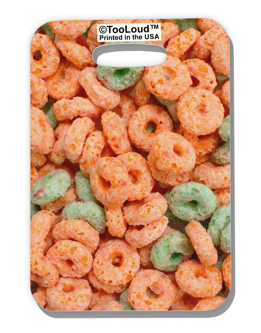 Orange and Green Cereal All Over Luggage Tag Dual Sided All Over Print-Luggage Tag-TooLoud-White-One Size-Davson Sales