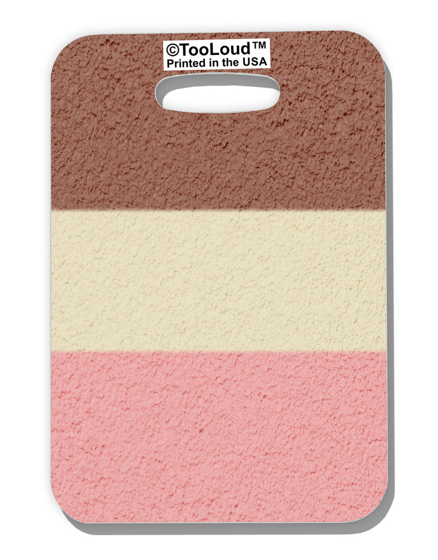 Horizontal Neapolitan Ice Cream Luggage Tag Dual Sided All Over Print by-Luggage Tag-TooLoud-White-One Size-Davson Sales