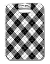 Black and White Argyle AOP Luggage Tag Single Side All Over Print by TooLoud-Luggage Tag-TooLoud-White-One Size-Davson Sales