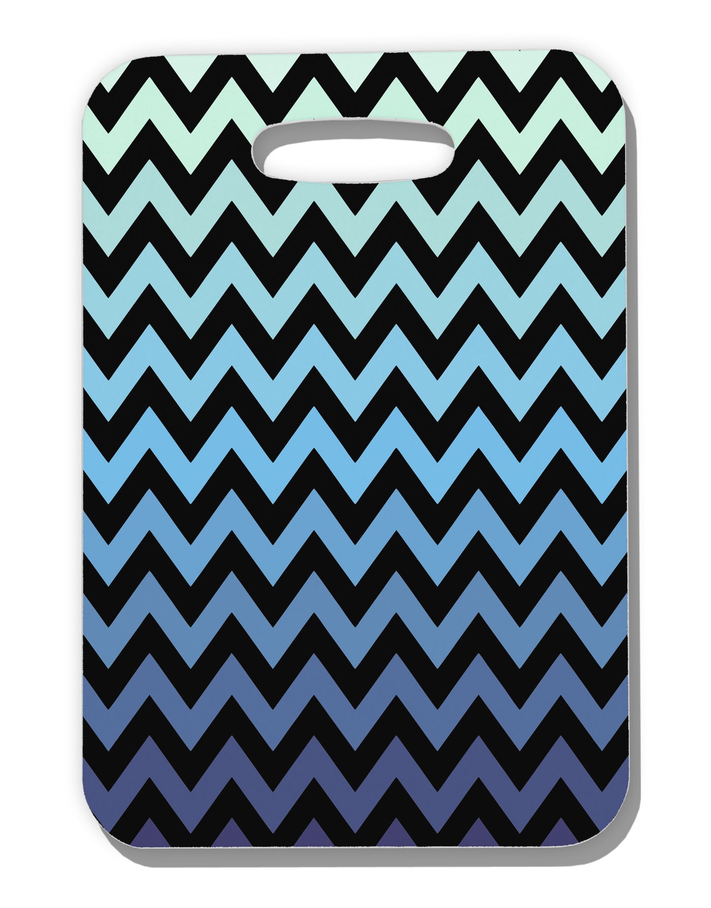 Cool Ocean Zig Zags Luggage Tag Dual Sided All Over Print-Luggage Tag-TooLoud-White-One Size-Davson Sales