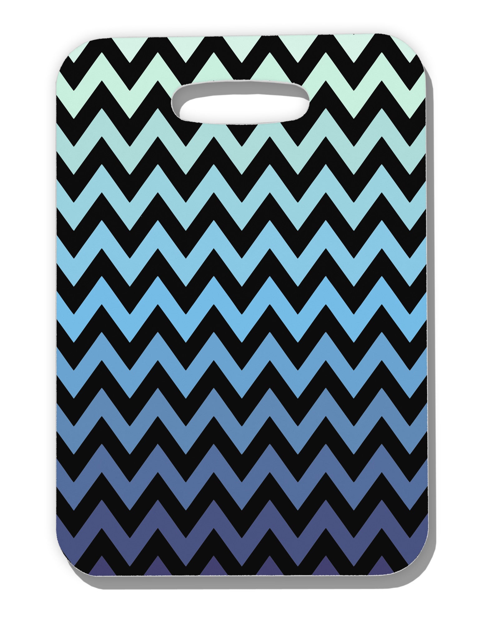 Cool Ocean Zig Zags Luggage Tag Dual Sided All Over Print-Luggage Tag-TooLoud-White-One Size-Davson Sales