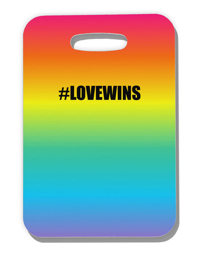 Rainbow Print - Hashtag Love Wins Luggage Tag Single Side All Over Print-Luggage Tag-TooLoud-White-One Size-Davson Sales