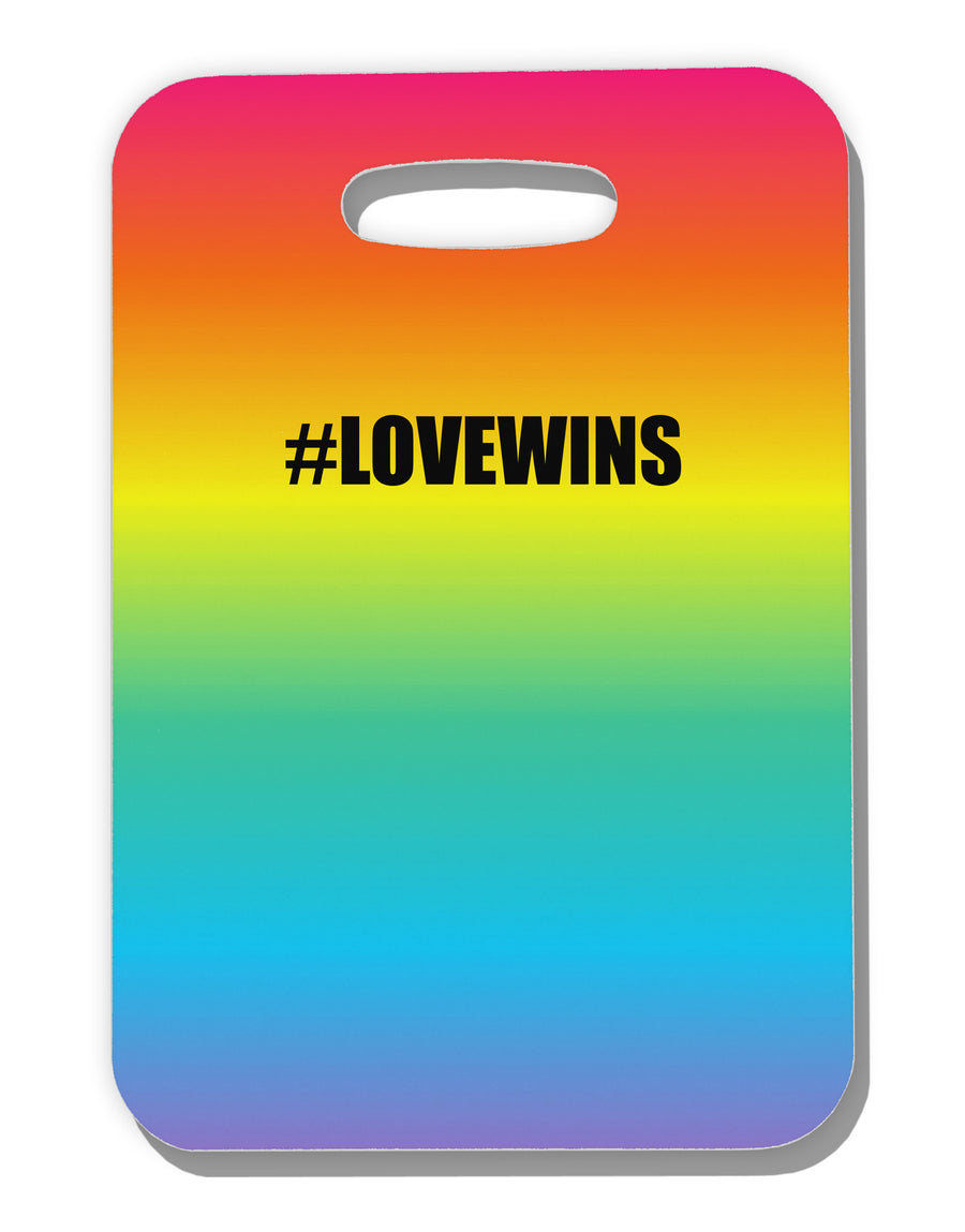 Rainbow Print - Hashtag Love Wins Luggage Tag Dual Sided All Over Print-Luggage Tag-TooLoud-White-One Size-Davson Sales