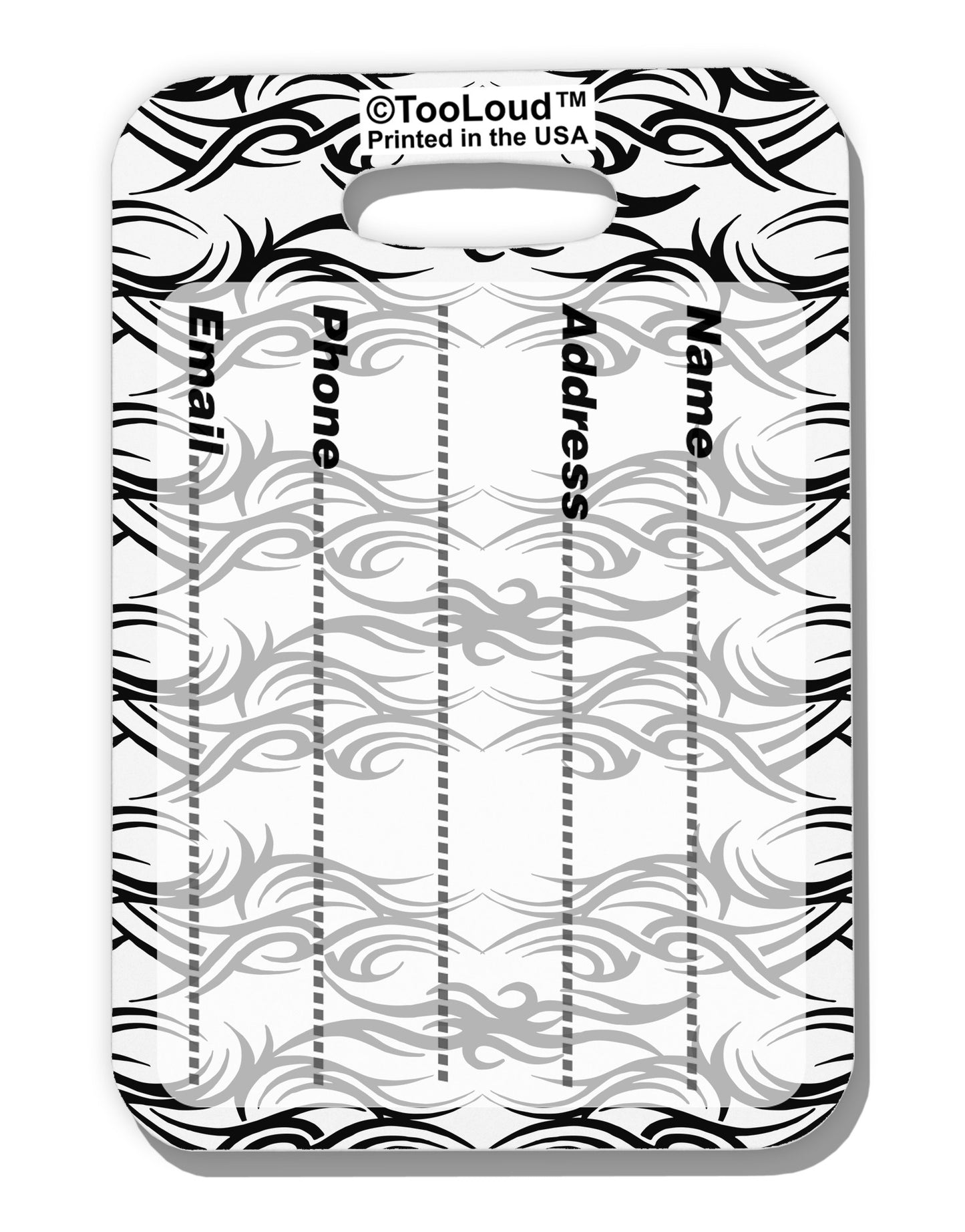 Tribal Pattern AOP Luggage Tag Dual Sided All Over Print by TooLoud-Luggage Tag-TooLoud-White-One Size-Davson Sales