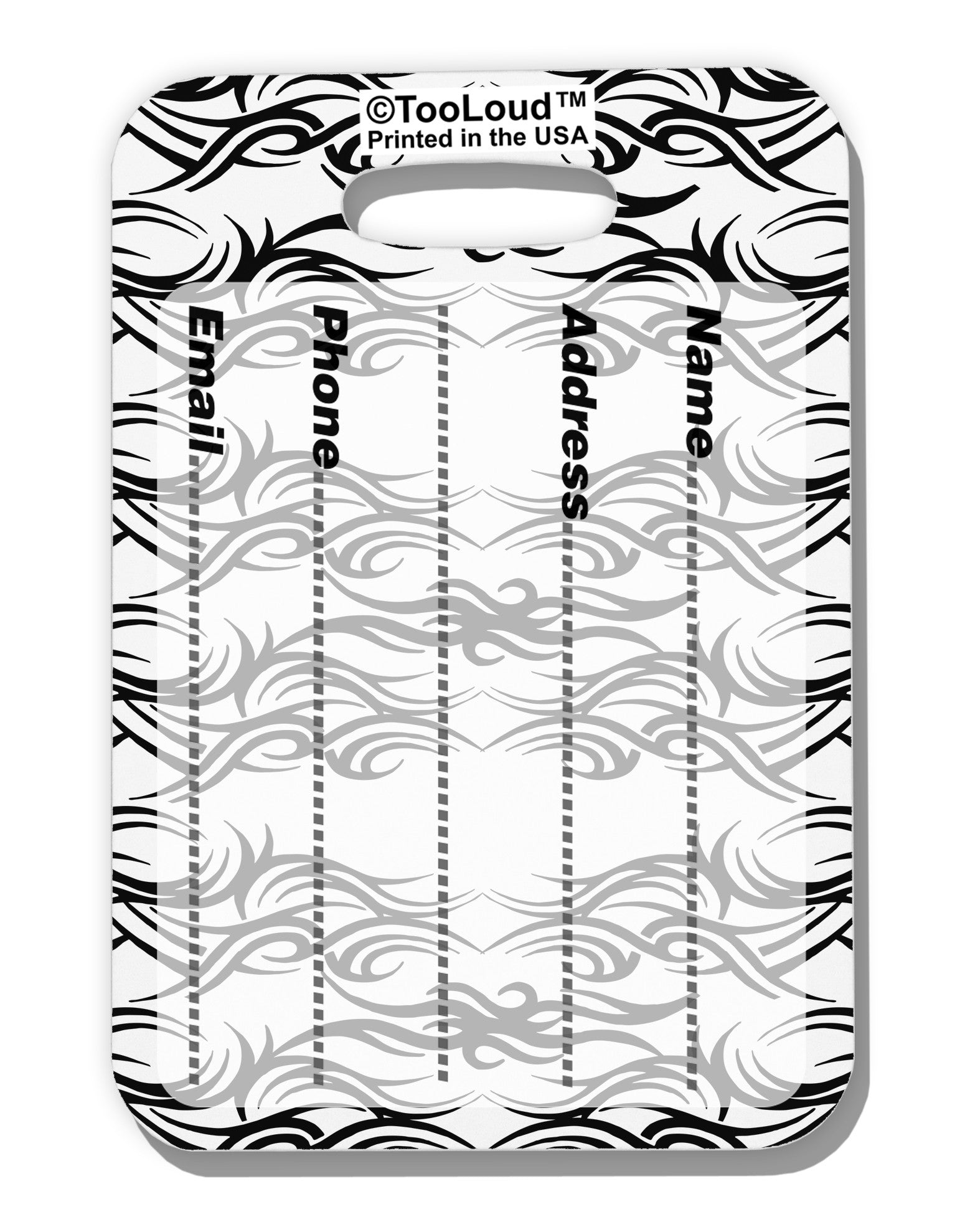 Tribal Pattern AOP Luggage Tag Dual Sided All Over Print by TooLoud-Luggage Tag-TooLoud-White-One Size-Davson Sales