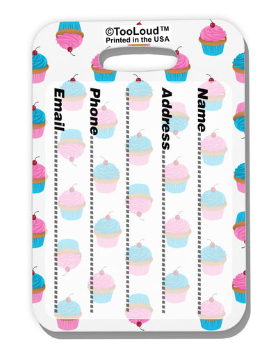 Cute Cupcakes AOP Luggage Tag Dual Sided All Over Print-Luggage Tag-TooLoud-White-One Size-Davson Sales