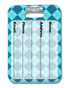 Blue Argyle AOP Luggage Tag Dual Sided All Over Print by TooLoud-Luggage Tag-TooLoud-White-One Size-Davson Sales