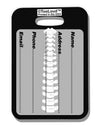 Spine AOP Luggage Tag Dual Sided All Over Print-Luggage Tag-TooLoud-White-One Size-Davson Sales