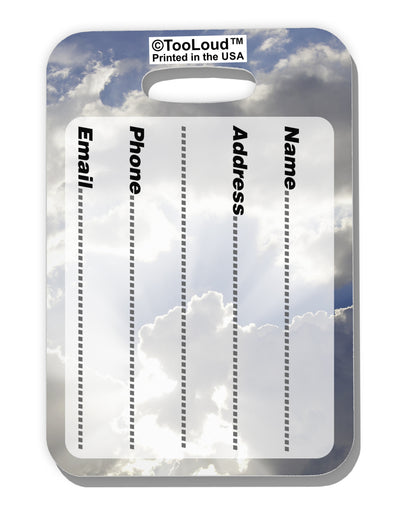 Blue Sky Silver Linings Luggage Tag Dual Sided All Over Print-Luggage Tag-TooLoud-White-One Size-Davson Sales