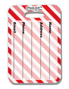 Red Candy Cane Luggage Tag Dual Sided All Over Print-Luggage Tag-TooLoud-White-One Size-Davson Sales