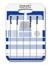 Blue and White Robot AOP Luggage Tag Dual Sided All Over Print-Luggage Tag-TooLoud-White-One Size-Davson Sales