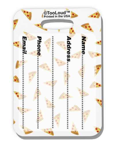 Pizza Slices AOP Luggage Tag Dual Sided All Over Print-Luggage Tag-TooLoud-White-One Size-Davson Sales