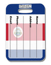 Costa Rica Flag AOP Luggage Tag Dual Sided All Over Print-Luggage Tag-TooLoud-White-One Size-Davson Sales